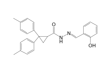 Cyclopropanecarbohydrazide, N'-[(2-hydroxyphenyl)methylidene]-2,2-bis(4-methylphenyl)-
