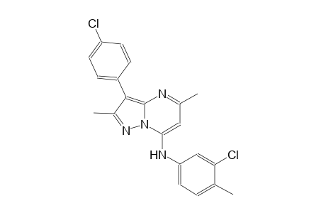 N-(3-chloro-4-methylphenyl)-3-(4-chlorophenyl)-2,5-dimethylpyrazolo[1,5-a]pyrimidin-7-amine