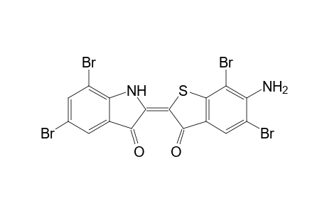 2-(6-Amino-5,7-dibromo-3-oxo-1-benzothien-2(3H)-ylidene)-5,7-dibromo-1,2-dihydro-3H-indol-3-one