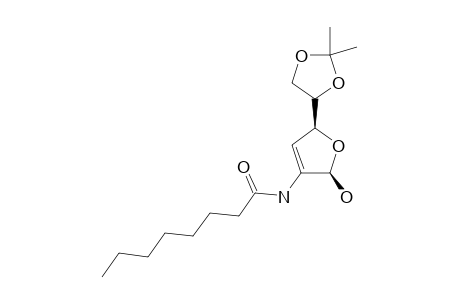 2,3-DIDEOXY-5,6-ISOPROPYLIDENE-2-OCTANOYLAMINO-D-ERYTHRO-HEX-2-ENOFURANOSE