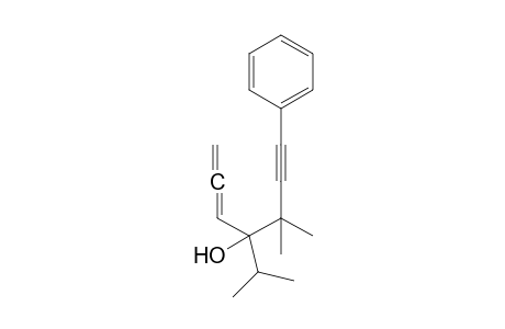 4-Isopropyl-5,5-dimethyl-7-phenylhepta-1,2-dien-6-yn-4-ol