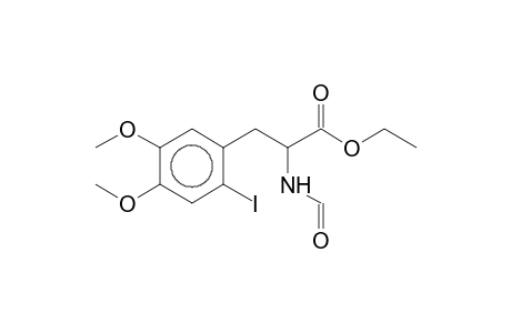 2-Formylamino-3-(2-iodo-4,5-dimethoxy-phenyl)-propionic acid ethyl ester