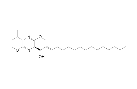 (E,1S)-1-[(2R,5S)-3,6-dimethoxy-5-propan-2-yl-2,5-dihydropyrazin-2-yl]-2-hexadecen-1-ol