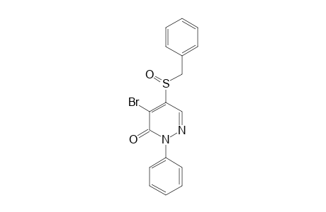 3(2H)-Pyridazinone, 4-bromo-2-phenyl-5-[(phenylmethyl)sulfinyl]-