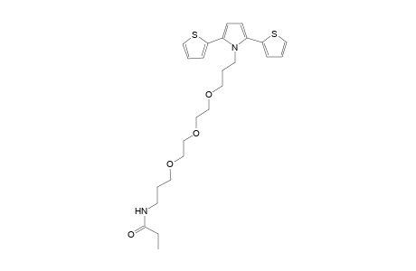 N-[3-[2-[2-[3-(2,5-dithiophen-2-yl-1-pyrrolyl)propoxy]ethoxy]ethoxy]propyl]propanamide