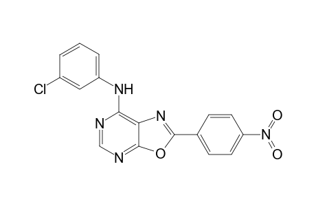 N-{(3"'-Chlorophenyl)-2'-(4''-nitrophenyl)-oxazolo[5,4-d]pyrimidin}-7-amine