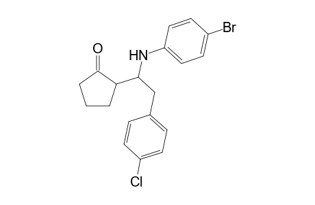 2-{.alpha.-[N-(4'-Bromophenyl)amino]-(4"-chlorobenzyl)}-cyclopentanone