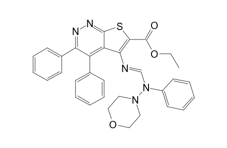 Ethyl 3,4-diphenyl-5-(morpholinophenylaminomethyleneamino)thieno[2,3-c]pyridazine-6-carboxylate
