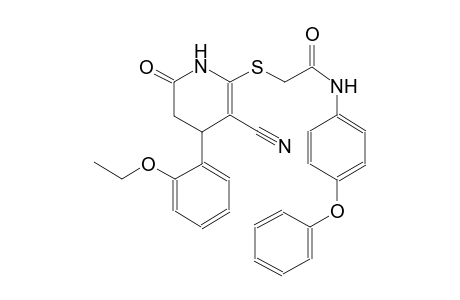 acetamide, 2-[[3-cyano-4-(2-ethoxyphenyl)-1,4,5,6-tetrahydro-6-oxo-2-pyridinyl]thio]-N-(4-phenoxyphenyl)-