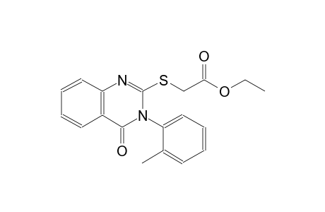 ethyl {[3-(2-methylphenyl)-4-oxo-3,4-dihydro-2-quinazolinyl]sulfanyl}acetate
