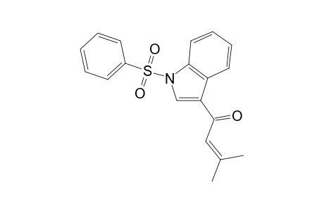 1H-Indole, 3-(3-methyl-1-oxo-2-butenyl)-1-(phenylsulfonyl)-