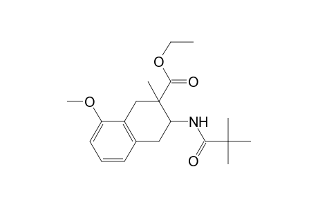 Ethyl 3-(pivaloylamino)-2-methyl-8-methoxy-1,2,3,4-tetrahydronaphthalene-2-carboxylate