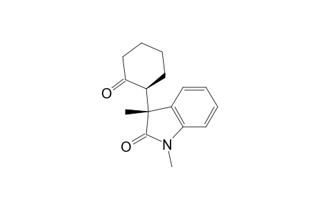 2H-Indol-2-one, 1,3-dihydro-1,3-dimethyl-3-(2-oxocyclohexyl)-, (R*,S*)-