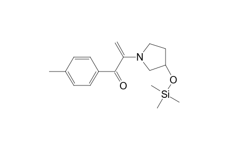 1-(4-Methylphenyl) 2-(3-hydroxy-pyrrolidinyl)propen-1-one TMS