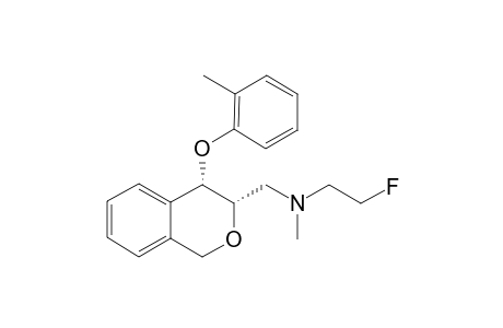 (RAC)-2-FLUORO-N-METHYL-N-[(3S*,4S*)-4-(2-METHYLPHENOXY)-3,4-DIHYDRO-1H-ISOCHROMEN-3-YL]-METHYL]-ETHANAMINE