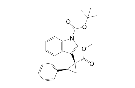 3-[(1R,2S)-1-carbomethoxy-2-phenyl-cyclopropyl]indole-1-carboxylic acid tert-butyl ester