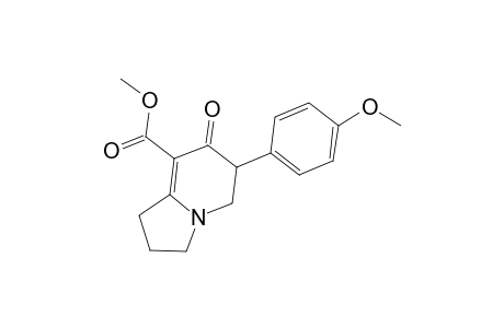 Methyl 1-aza-3-(methoxyphenyl)-4-oxobicyclo(4.3.0)-5-nonene-5-carboxylate