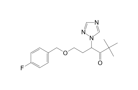 3-Hexanone, 6-[(4-fluorophenyl)methoxy]-2,2-dimethyl-4-(1H-1,2,4-triazol-1-yl)-