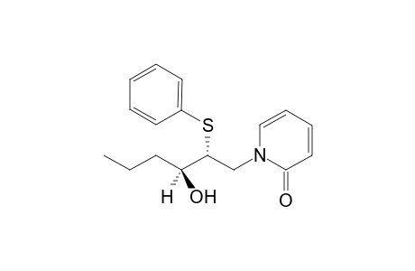 (+-)-1-[(2'R,3'S*)-2'-Phenylthio-3'-hydroxyhexyl]-2-pyridone