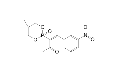 2-[1-Acetyl-2-(3-nitrophenyl)ethenyl]-5,5-dimethyl-12-oxo-1,3,2-dioxaphosphorinane