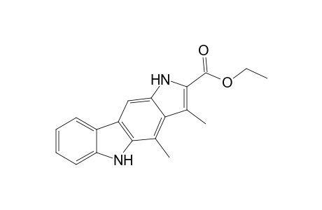 1,10-dimethyl-3,9-dihydropyrrolo[3,2-b]carbazole-2-carboxylic acid ethyl ester