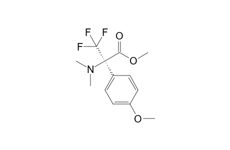 (+-)-N,N-Dimethyl .alpha.-(p-Methoxyphenyl)-.alpha.-trifluoromethylglycine methyl ester