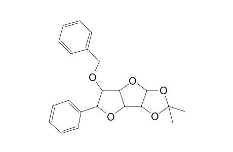.alpha.-D-xylo-Hexodialdo-1,4-furanose, 5-deoxy-1,2-O-(1-methylethylidene)-6-C-phenyl-3-O-(phenylmethyl)-
