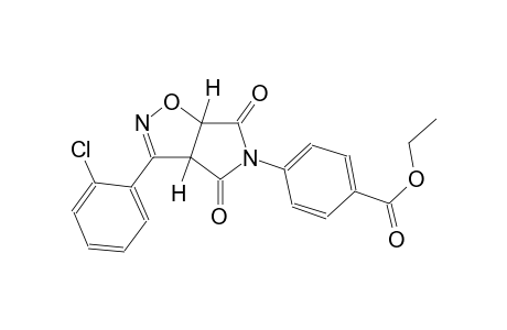 ethyl 4-[(3aR,6aS)-3-(2-chlorophenyl)-4,6-dioxo-3a,4,6,6a-tetrahydro-5H-pyrrolo[3,4-d]isoxazol-5-yl]benzoate