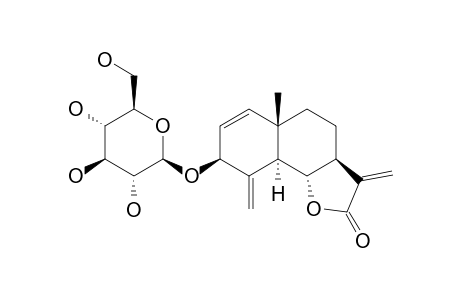 3-BETA-D-GLUCOPYRANOSYLOXY-EUDESMA-1,4(15),11(13)-TRIEN-12,6-ALPHA-OLIDE