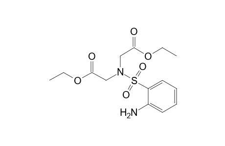 Glycine, N-[(2-aminophenyl)sulfonyl]-N-(2-ethoxy-2-oxoethyl)-, ethyl ester