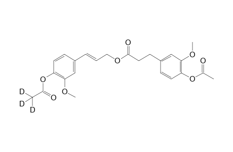 (2E)-3-{4-[(2,2,2-2H3)acetyloxy]-3-methoxyphenyl}prop-2-en-1-yl 3-[4-(acetyloxy)-3-methoxyphenyl]propanoate