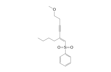 (E)-1-(Benzenesulfonyl)-2-butyl-6-methoxyhex-1-en-3-yne