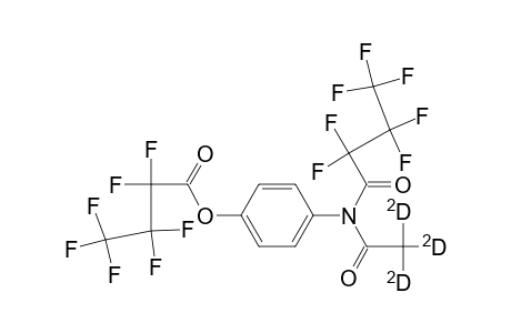 Heptafluorobutyric anhydride derivative of (trideuterio)paracetamol