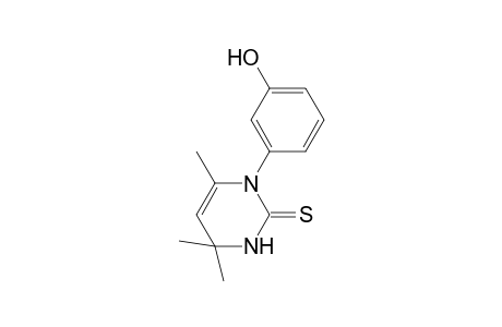 1-(3-Hydroxyphenyl)-4,4,6-trimethyl-3,4-dihydro-2(1H)-pyrimidinethione