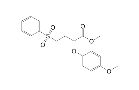 4-(benzenesulfonyl)-2-(4-methoxyphenoxy)butanoic acid methyl ester