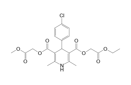 Ethoxycarbonylmethyl methoxycarbonylmethyl 1,4-dihydro-2,6-dimethyl-4-(4'-chlorophenyl)pyridine-3,5-dicarboxylate