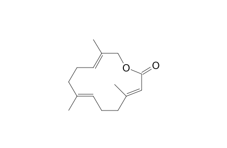 (2E,6E,10E)-3,7,11-trimethyldodeca-2,6,10-trien-12-olide