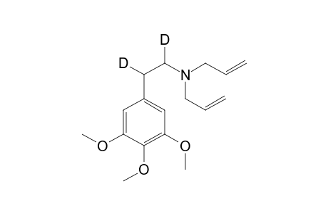 N,N-Bis(Allyl)-3,4,5-trimethoxy-alpha-beta-di-deuterophenethylamine