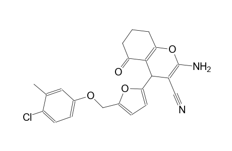 2-amino-4-{5-[(4-chloro-3-methylphenoxy)methyl]-2-furyl}-5-oxo-5,6,7,8-tetrahydro-4H-chromene-3-carbonitrile