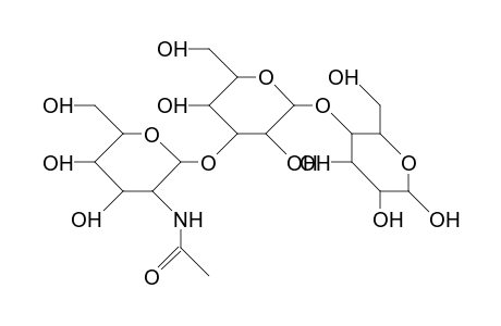 2-Acetamido-2-deoxy.beta.-D-glucopyranosyl-(1->3).beta.-D-galactopyranosyl-(1->4)-D-glucopyranose
