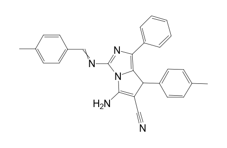 5-Amino-3-(4-methylbenzylideneamino)-1-phenyl-7-p-tolyl-7H-pyrrolo[1,2-c]imidazole-6-carbonitrile