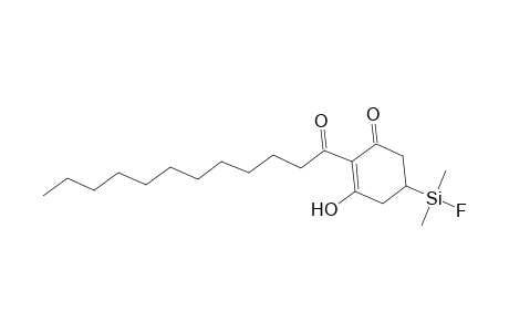 2-Dodecanoyl-5-[fluoro(dimethyl)silyl]-3-hydroxy-2-cyclohexen-1-one