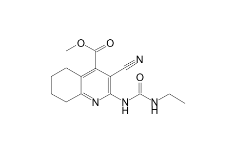 Quinoline-4-carboxylic acid, 5,6,7,8-tetrahydro-3-cyano-2-ethylaminocarbonylamino-, methyl ester