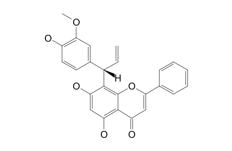(7''-R)-8-[1-(4'-HYDROXY-3'-METHOXYPHENYL)-PROP-2-EN-1-YL]-CHRYSIN