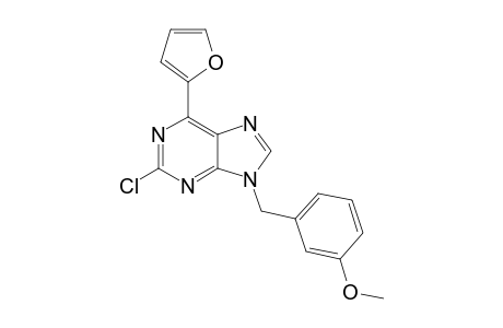 6-(2-Furyl)-2-chloro-9-[(3-methoxyphenyl)methyl]-9H-purine