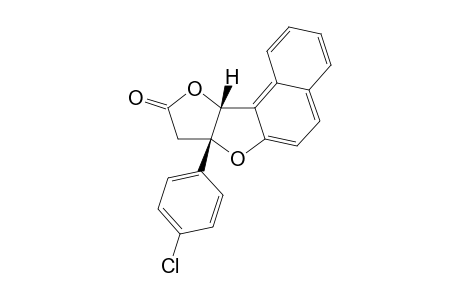 (+-)-(7aS,10aR)-7a-(4-Chlorophenyl)-7a,8,9,10a-tetrahydrofuro[3,2-b]naphtho[1,2-d]furan-9-one