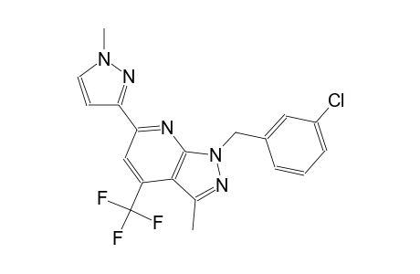 1H-pyrazolo[3,4-b]pyridine, 1-[(3-chlorophenyl)methyl]-3-methyl-6-(1-methyl-1H-pyrazol-3-yl)-4-(trifluoromethyl)-
