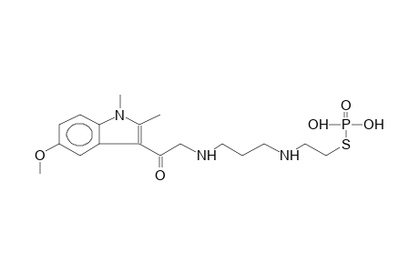 S-[9-(1,2-DIMETHYL-5-METHOXYINDOLYL-3)-3,7-DIAZA-9-OXONONYL]THIOLPHOSPHORIC ACID