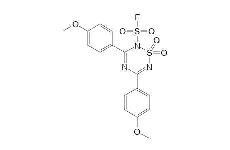 1,1-diketo-3,5-bis(4-methoxyphenyl)-1,2,4,6-thiatriazine-2-sulfonyl fluoride