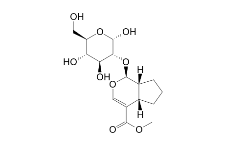 .alpha.-D-Glucopyranose, 2-O-[1,4a,5,6,7,7a-hexahydro-4-(methoxycarbonyl)cyclopenta[c]pyran-1- yl]-, [1S-(1.alpha.,4a.alpha.,7a.alpha.)]-